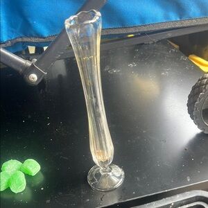 Elegant Clear Glass Bud Vase